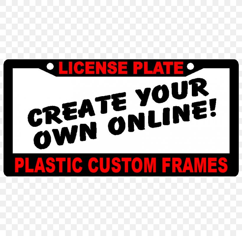 Vehicle License Plates Picture Frames Vanity Plate Car, PNG, 800x800px, Vehicle License Plates, Area, Art, Banner, Brand Download Free
