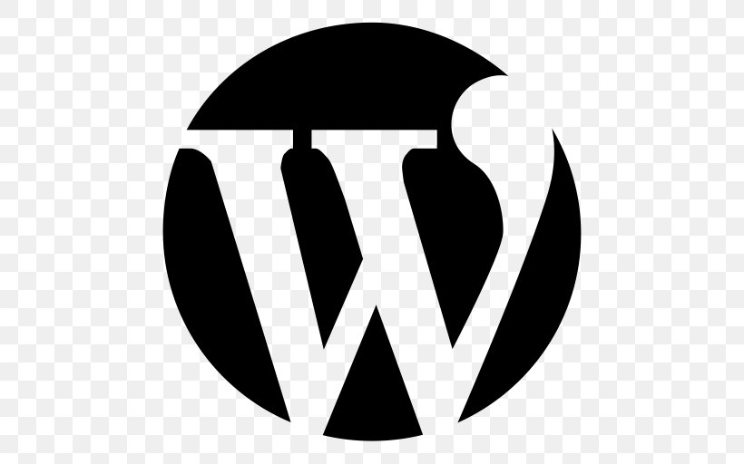 WordPress.com Logo Blog, PNG, 512x512px, Wordpress, Area, Black, Black And White, Blog Download Free