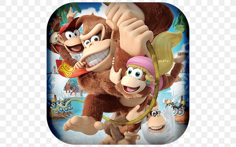 Donkey Kong Country: Tropical Freeze Donkey Kong Country Returns Wii U Nintendo Switch, PNG, 512x512px, Donkey Kong Country Tropical Freeze, Donkey Kong, Donkey Kong Country, Donkey Kong Country Returns, Figurine Download Free