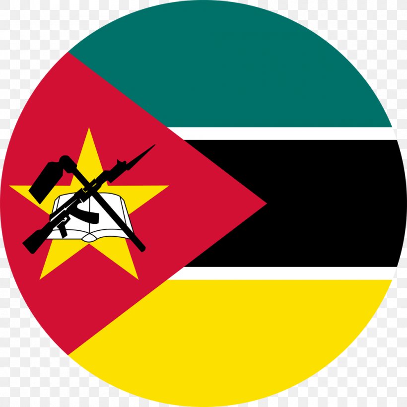 Flag Of Mozambique National Flag Machangulo, PNG, 1000x1000px, Mozambique, Area, Brand, Country, Flag Download Free