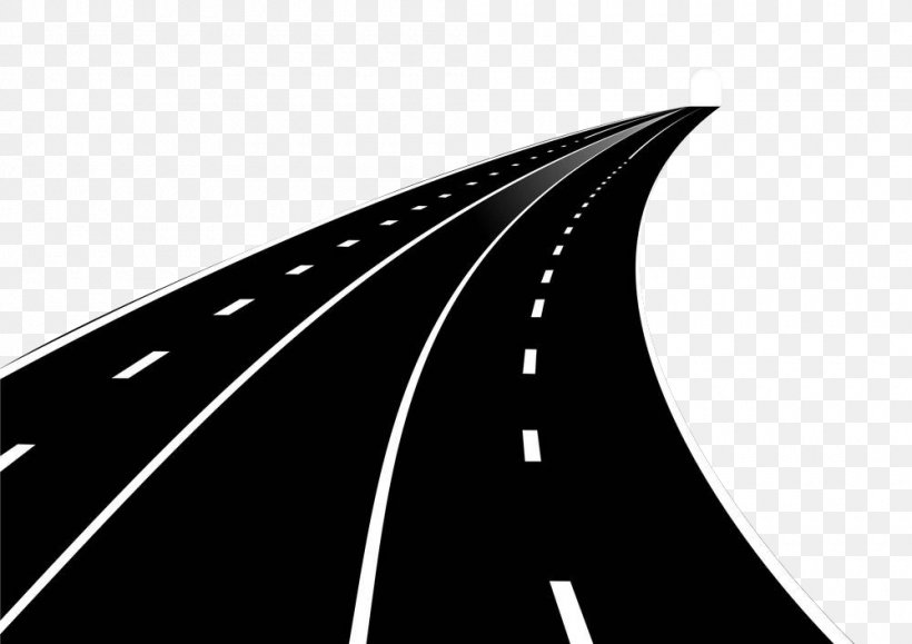 Highway Road, PNG, 1000x707px, Highway, Black, Black And White, Computer, Fixed Link Download Free