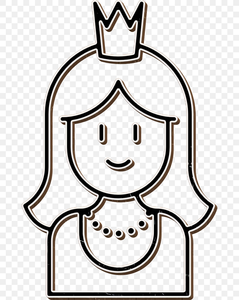 Princess Icon Medieval Icon Icon, PNG, 672x1032px, Princess Icon, Figma, Line Art, Logo Download Free