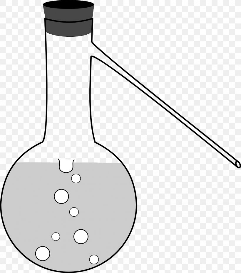 Distillation Laboratory Flasks Round-bottom Flask Florence Flask Clip Art, PNG, 1127x1280px, Distillation, Artwork, Beaker, Black And White, Chemistry Download Free