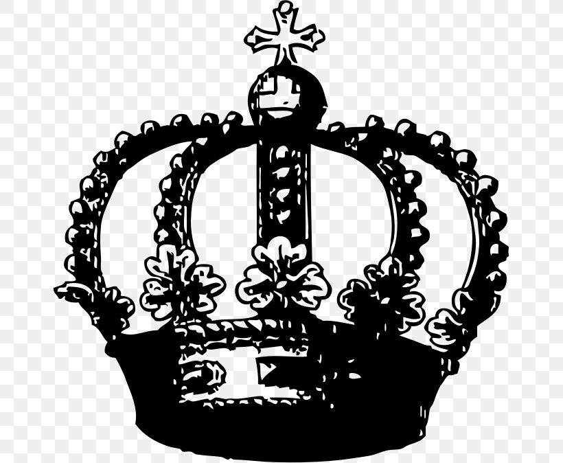 Crown Clip Art, PNG, 665x674px, Crown, Black And White, Fashion Accessory, King, Monochrome Photography Download Free