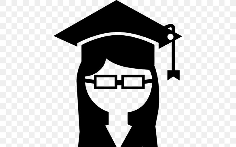 Graduation Ceremony College Student University, PNG, 512x512px, Graduation Ceremony, Academic Degree, Black, Black And White, College Download Free