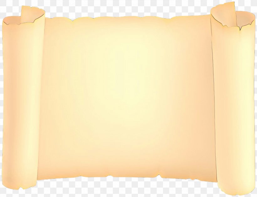 Yellow Scroll Beige Pillow Rectangle, PNG, 2999x2307px, Cartoon, Beige, Pillow, Rectangle, Scroll Download Free