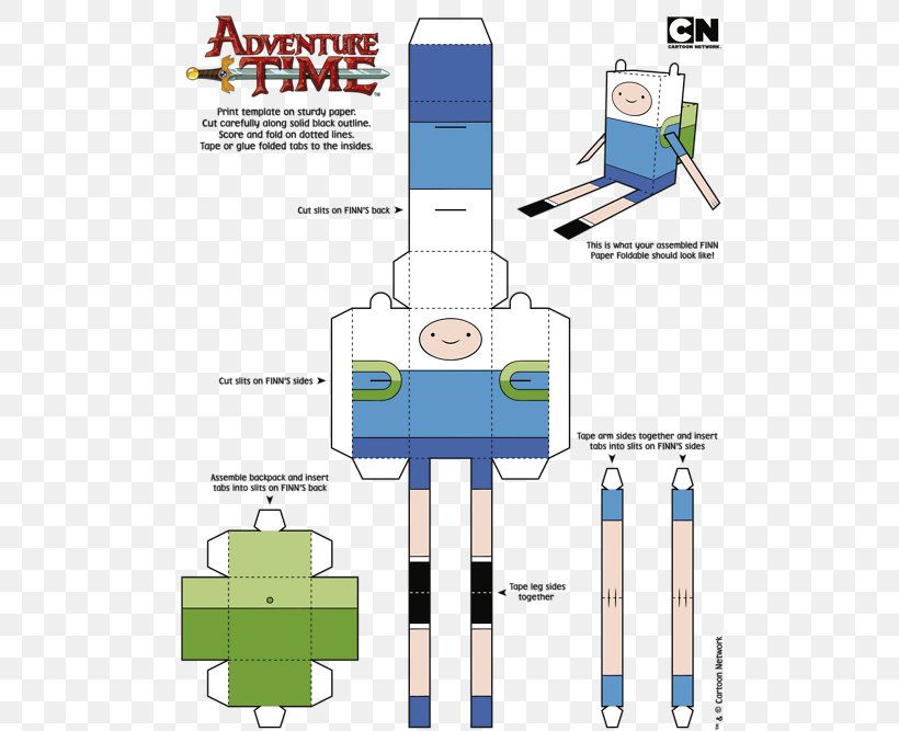 Finn The Human Paper Toys Marceline The Vampire Queen Jake The Dog, PNG, 500x667px, Finn The Human, Adventure, Adventure Time, Adventure Time Season 1, Area Download Free