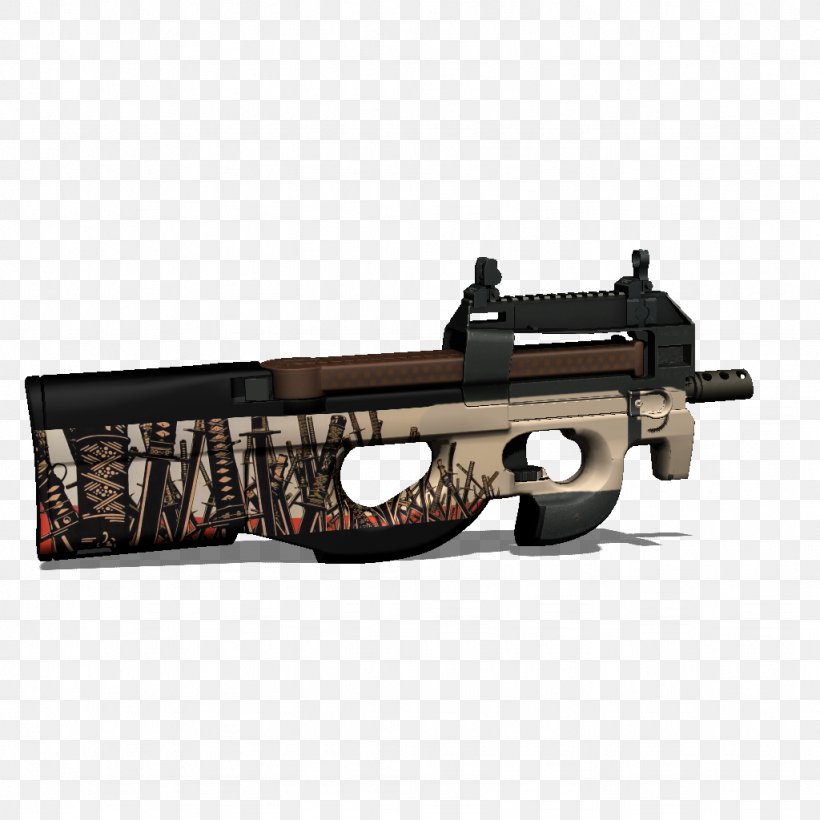 FN P90 Point Blank Firearm Airsoft Guns FN Herstal, PNG, 1024x1024px, Watercolor, Cartoon, Flower, Frame, Heart Download Free