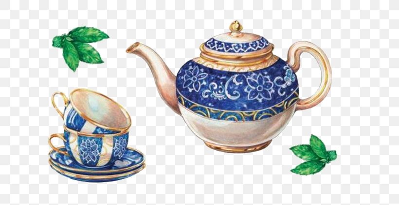 Teapot Coffee Teacup Decoupage, PNG, 690x423px, Tea, Art, Cake, Ceramic, Coffee Download Free