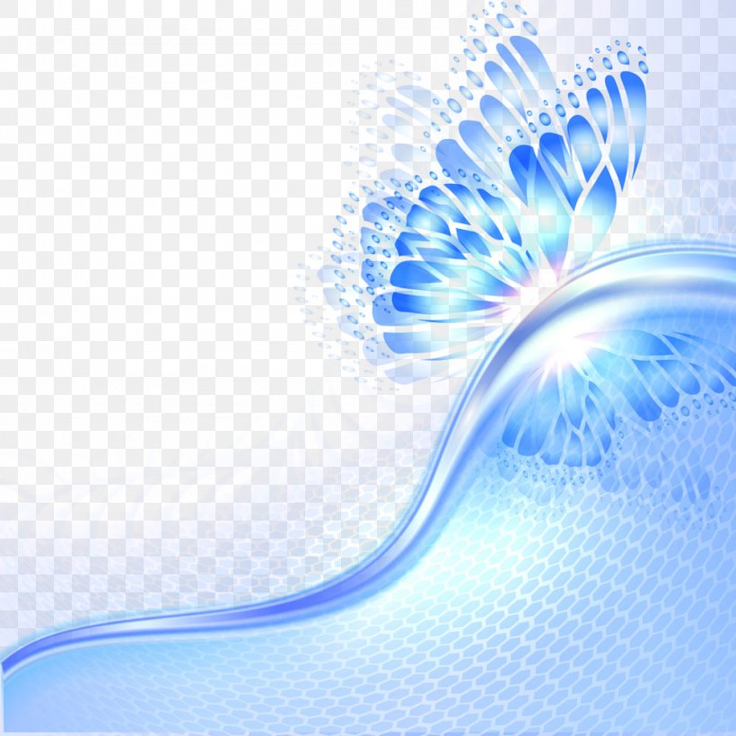 Butterfly Light Abstract Wing, PNG, 1000x1000px, Butterfly, Abstract, Azure, Blue, Color Download Free