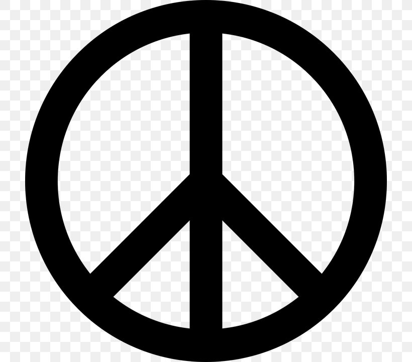 Peace Symbols Clip Art, PNG, 720x720px, Peace Symbols, Ankh, Area, Black And White, Document Download Free