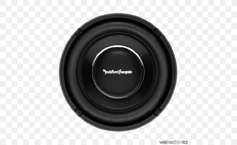 Subwoofer Rockford Fosgate T1S2-10 Audio Power Loudspeaker, PNG, 500x500px, Subwoofer, Audio, Audio Equipment, Audio Power, Bass Download Free