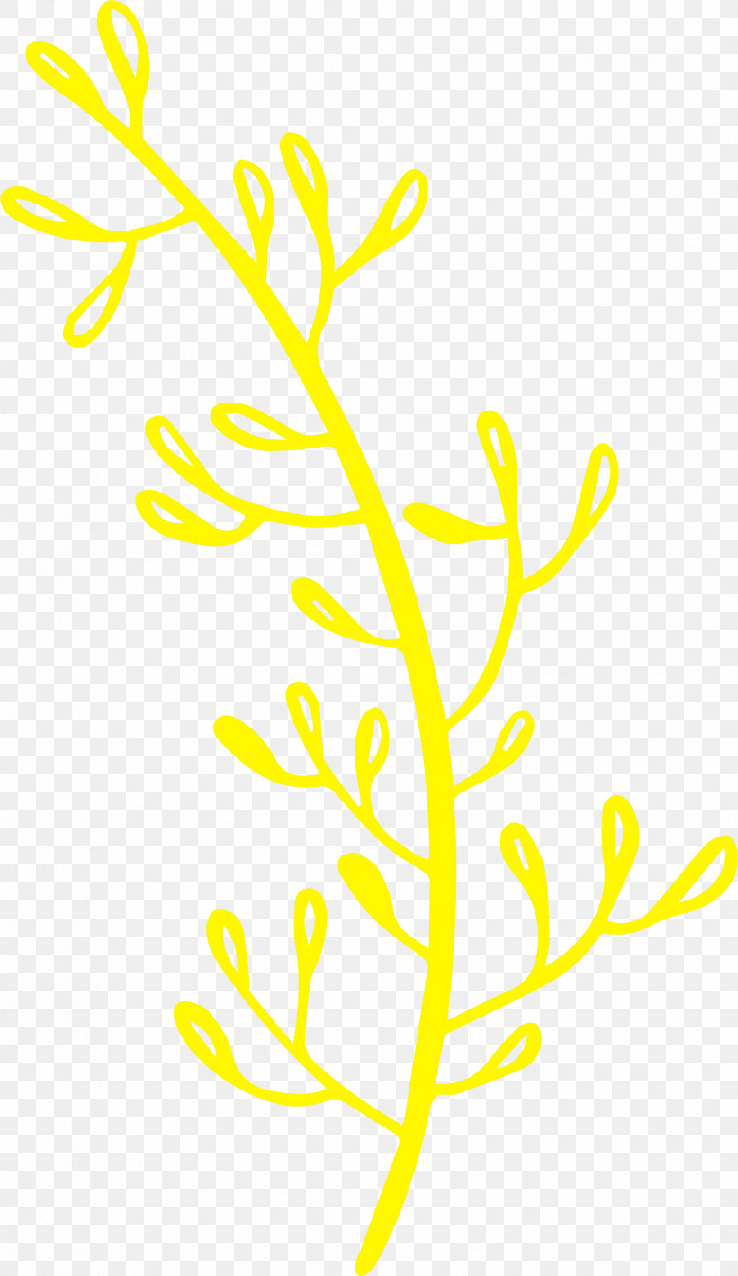 Twig Plant Stem Leaf Petal Black & White / M, PNG, 1908x3299px, Watercolor, Black White M, Commodity, Flower, Leaf Download Free