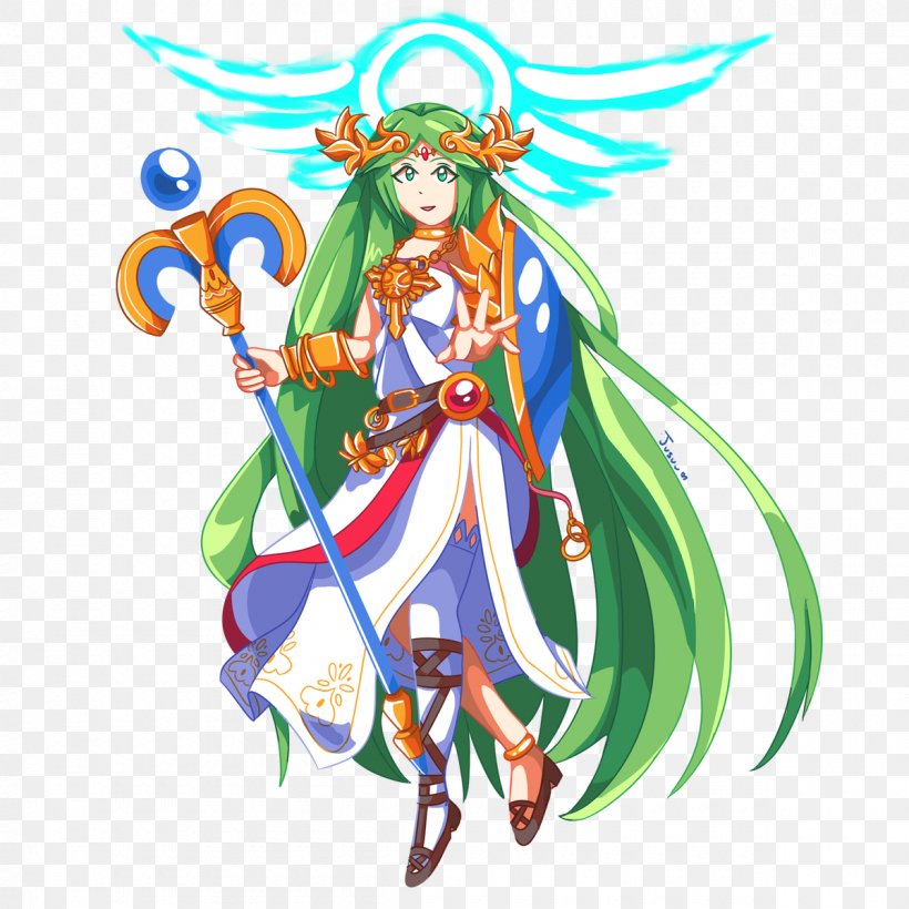 Kid Icarus: Uprising Palutena Pit Video Games, PNG, 1200x1200px, Kid Icarus Uprising, Art, Costume Design, Drawing, Fictional Character Download Free
