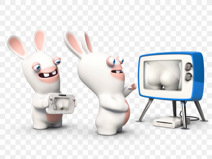 Wii U Rabbids Land Rayman Raving Rabbids: TV Party, PNG, 3000x2250px, Wii U, Computer Software, Finger, Game, Hand Download Free