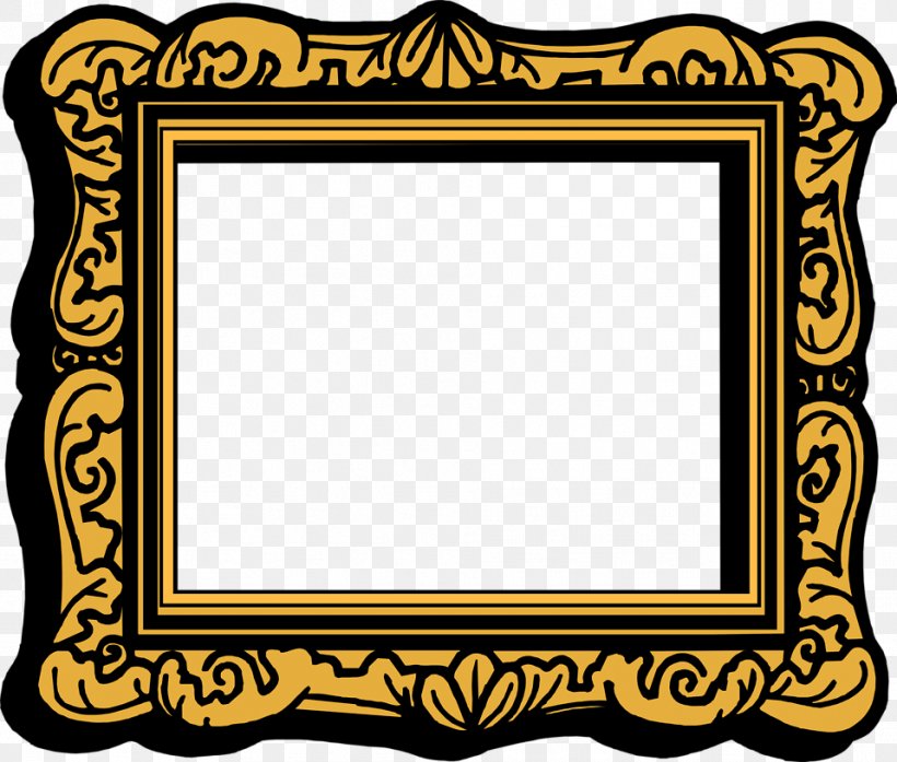Borders And Frames Picture Frames Clip Art, PNG, 958x815px, Borders And Frames, Area, Art, Black, Decorative Arts Download Free