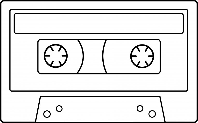 Adhesive Tape Compact Cassette Line Art Drawing Clip Art, PNG, 7078x4395px, Watercolor, Cartoon, Flower, Frame, Heart Download Free