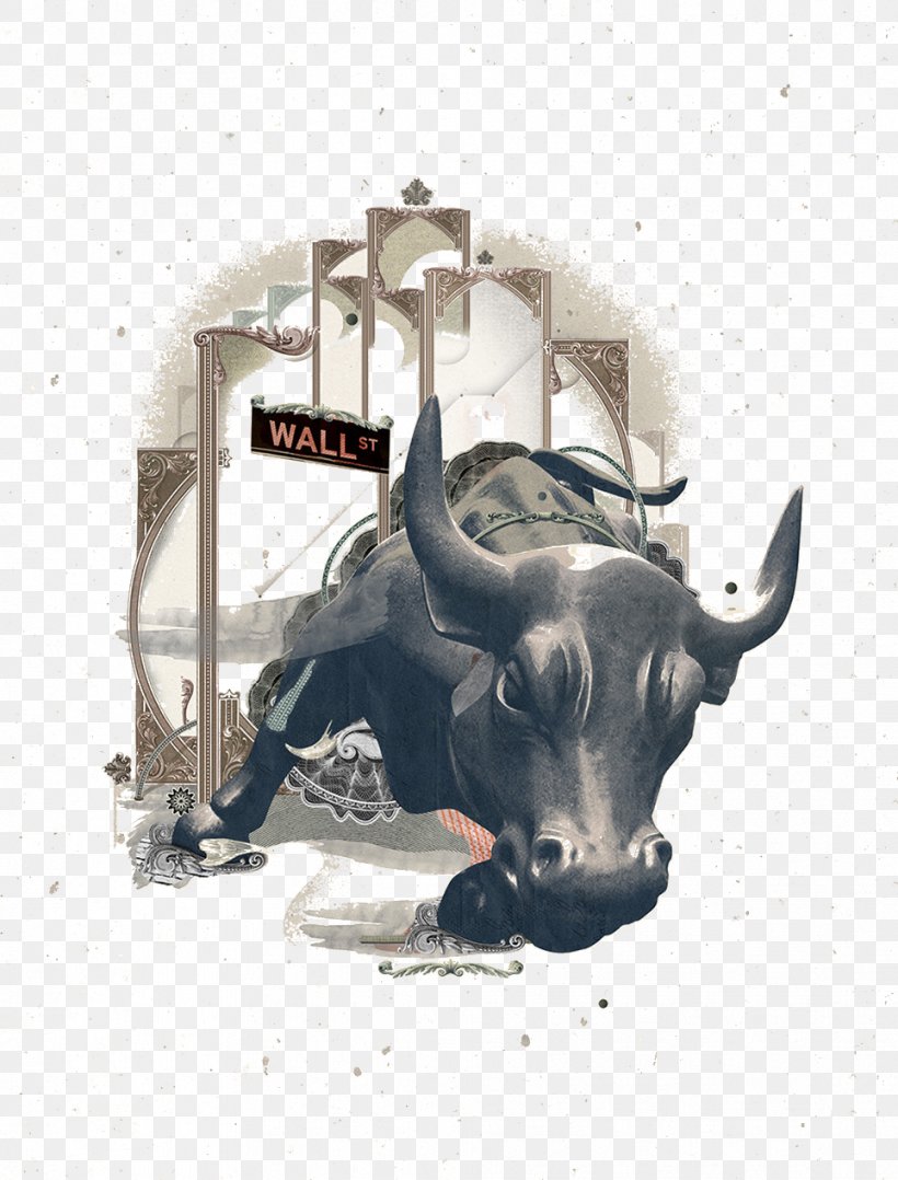 Charging Bull Graphic Design Poster, PNG, 964x1268px, Charging Bull, Bull, Cattle Like Mammal, Collage, Cow Goat Family Download Free