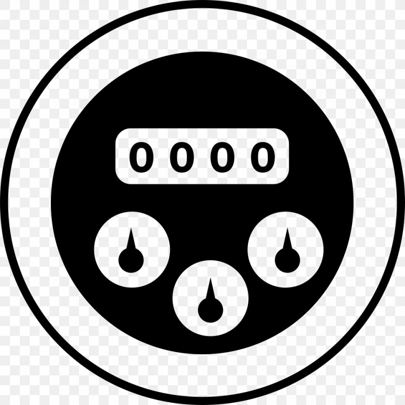 Water Metering Electricity Meter Meterkast, PNG, 980x980px, Water Metering, Area, Black, Black And White, Brand Download Free