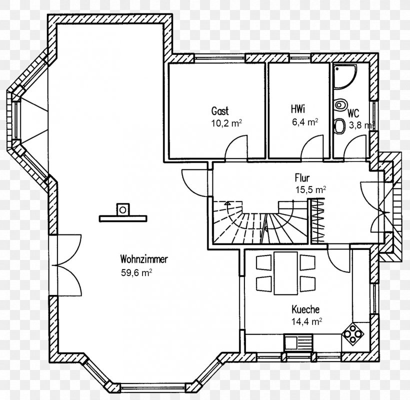 Floor Plan Architectural Engineering Technical Drawing Massivbau, PNG, 1712x1672px, Floor Plan, Anmut, Architectural Engineering, Area, Black And White Download Free