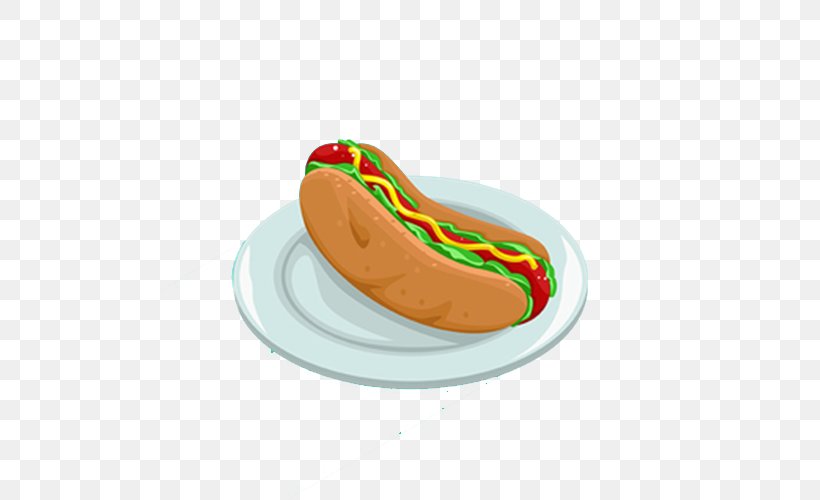 Hot Dog Bun, PNG, 500x500px, Hot Dog, Bread, Designer, Dog, Dog Food Download Free