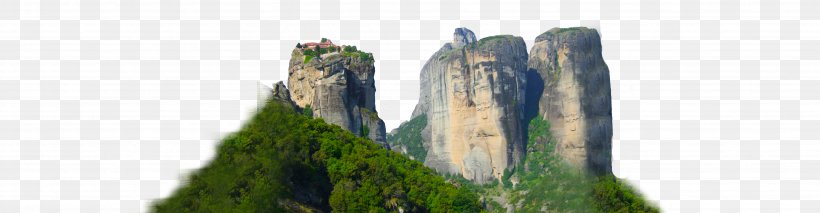 Meteora, PNG, 4116x1070px, Meteora, Grass, Tree Download Free