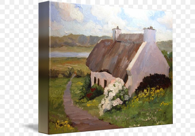 Thatching Cottage Art Oil Painting Watercolor Painting, PNG, 650x575px, Thatching, Art, Artist, Cottage, Drawing Download Free
