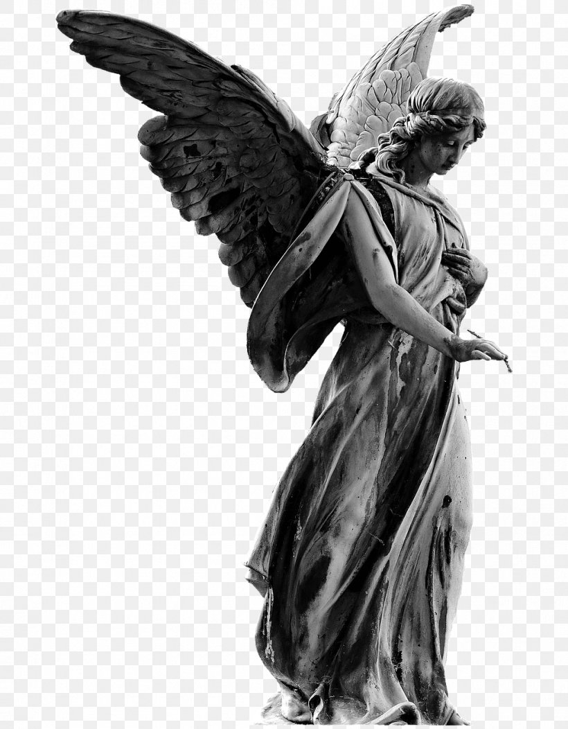 Angel Cherub Statue Lucifer Art, PNG, 997x1280px, Angel, Art, Artwork, Black And White, Cherub Download Free