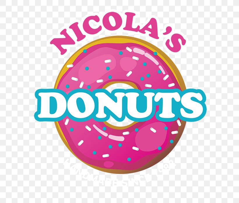 Donuts Nicola's Donut Shop Logo Brand Tampa Bay, PNG, 690x697px, Donuts, Area, Brand, Creativity, Logo Download Free