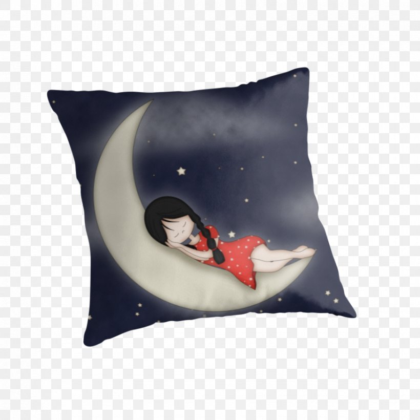 Cushion Throw Pillows Douchegordijn Moon, PNG, 875x875px, Watercolor, Cartoon, Flower, Frame, Heart Download Free