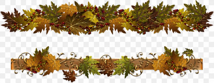 Decorative Borders Autumn Clip Art, PNG, 2677x1038px, Decorative Borders, Autumn, Autumn Leaf Color, Biome, Branch Download Free