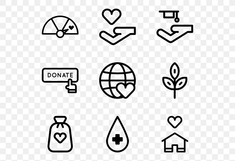 Donation Vector, PNG, 600x564px, Drawing, Area, Black And White, Brand, Diagram Download Free