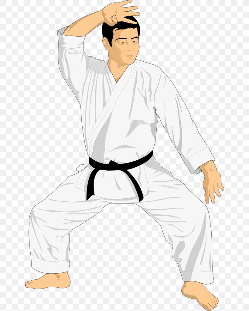 Karate Dobok Taekwondo Drawing Clip Art, PNG, 656x1024px, Karate, Arm, Brazilian Jiujitsu, Cartoon, Clothing Download Free