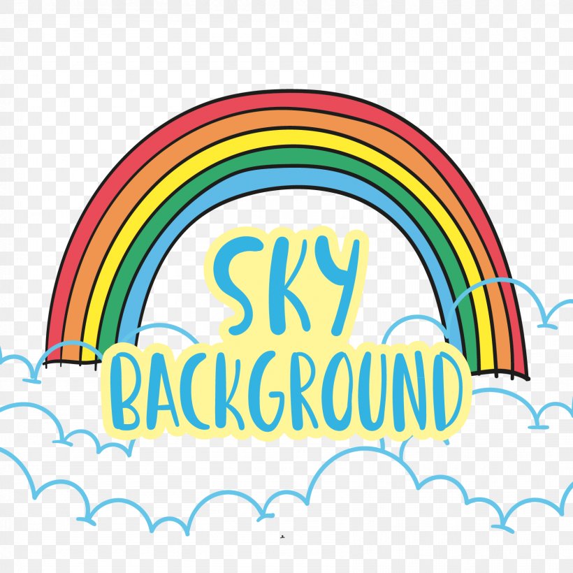 Rainbow Cloud Sky Vector Graphics Image, PNG, 1667x1667px, Rainbow, Area, Brand, Cartoon, Cloud Download Free