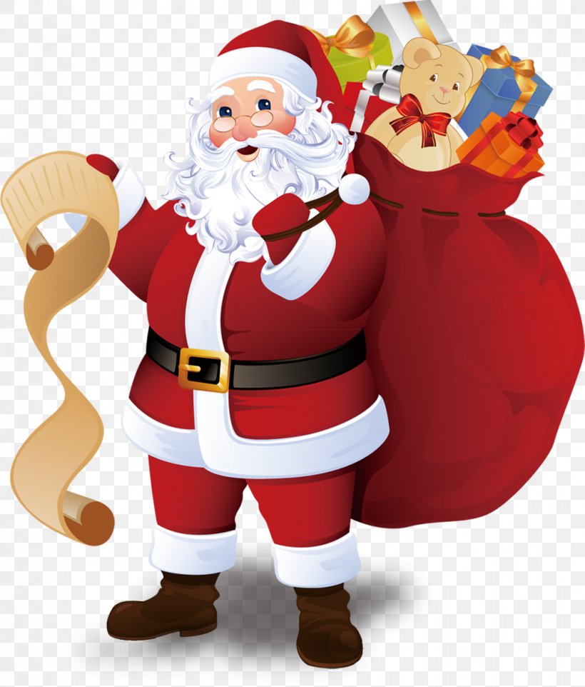 Santa Claus Christmas Tree Greeting Card Christmas Ornament, PNG, 1017x1194px, Santa Claus, Christmas, Christmas Card, Christmas Decoration, Christmas Gift Download Free