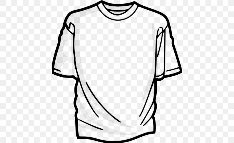 T-shirt Clip Art, PNG, 500x500px, Tshirt, Area, Art, Black, Black And White Download Free