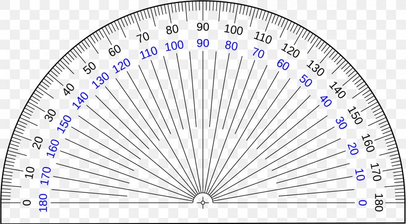 Protractor Ruler Angle Mathematics Measurement, PNG, 2000x1104px, Protractor, Area, Compass, Degree, Drawing Download Free