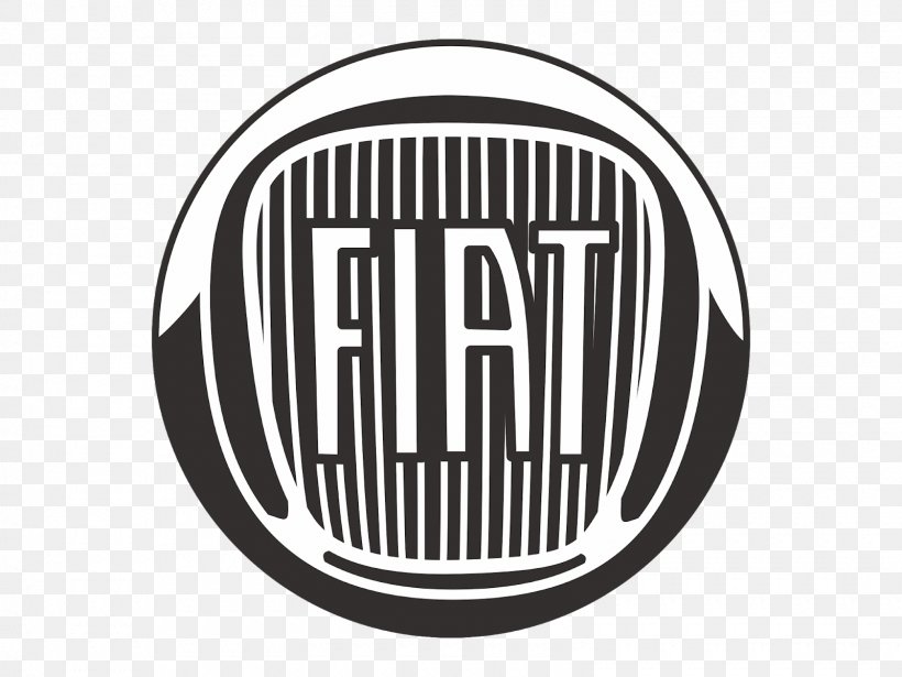 Emblem Fiat Automobiles Logo Brand Product, PNG, 1600x1200px, Emblem, Black And White, Brand, Fiat Automobiles, Label Download Free