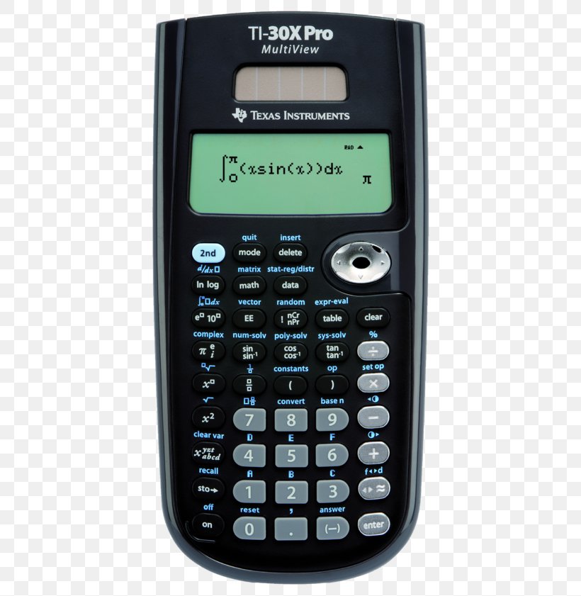 Texas Instruments CAS Calculator TI-30X Plus Silver Texas Instruments TI-30X Pro MultiView, PNG, 440x841px, Calculator, Answering Machine, Caller Id, Cellular Network, Electronics Download Free