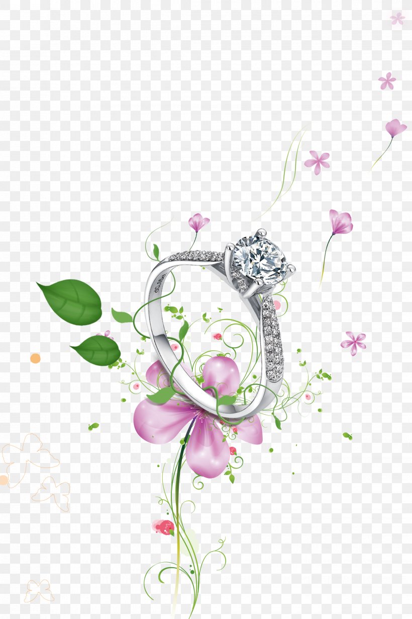 Falling In Love Wedding Ring Diamond, PNG, 2268x3402px, Falling In Love, Blossom, Branch, Cut Flowers, Diamond Download Free