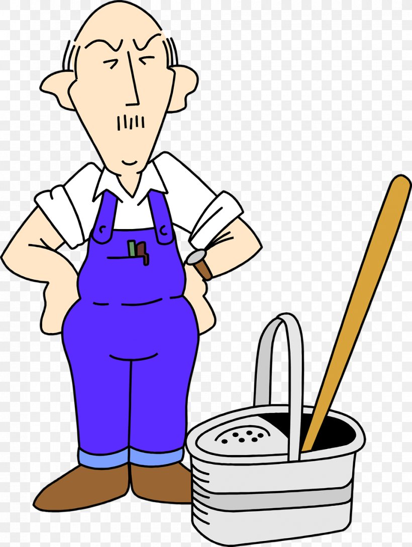 Janitor Cleaner Cleaning Clip Art, PNG, 958x1273px, Janitor, Area, Arm, Artwork, Broom Download Free