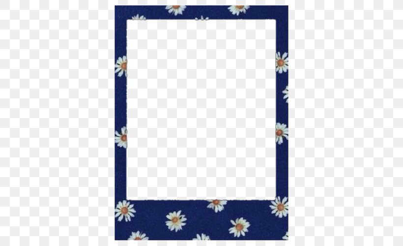 Picture Frames Instant Camera Polaroid Corporation Pattern, PNG, 500x500px, Picture Frames, Area, Blue, Border, Cutepdf Download Free