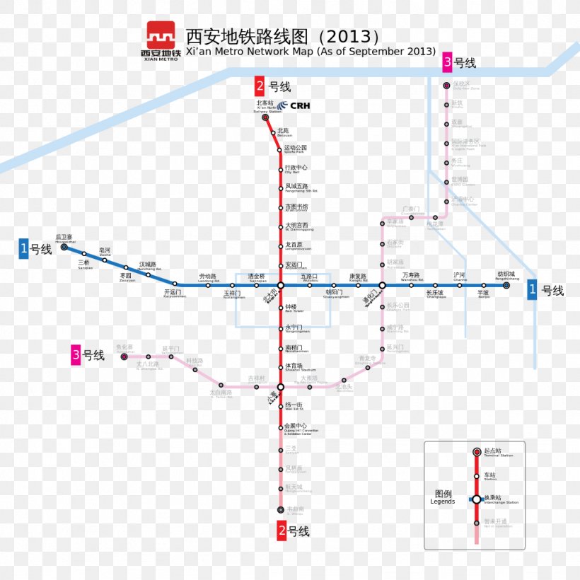 Xi An Xianyang Rapid Transit Line 1 Xi'an Metro, PNG, 1024x1024px, Xi An, Area, Beijing Subway, China, Diagram Download Free