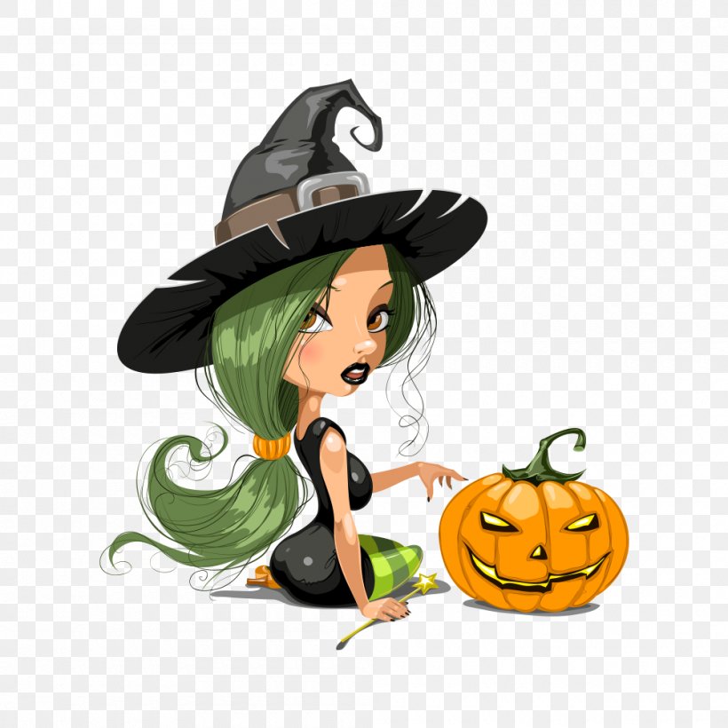 Halloween Witchcraft Clip Art, PNG, 1000x1000px, Witchcraft, Animation, Art, Cartoon, Clip Art Download Free