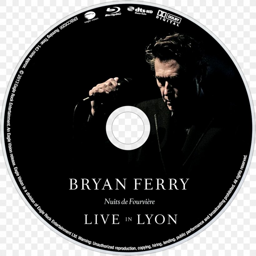 Live In Lyon STXE6FIN GR EUR Blu-ray Disc DVD Nuits De Fourvière, PNG, 1000x1000px, Stxe6fin Gr Eur, Album, Bluray Disc, Brand, Bryan Ferry Download Free