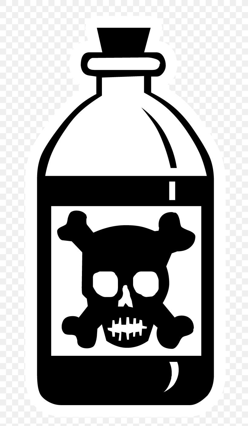 Skull And Crossbones Poison Human Skull Symbolism Clip Art, PNG, 760x1408px, Skull And Crossbones, Black And White, Bone, Bottle, Drinkware Download Free