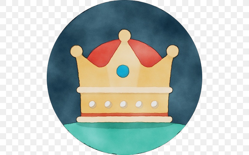 Crown, PNG, 512x512px, Watercolor, Cake, Crown, Dishware, Icing Download Free