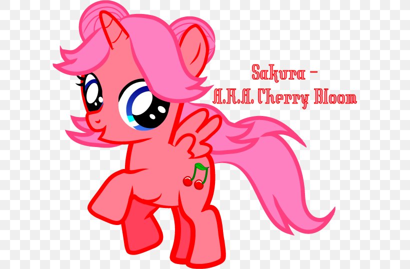 My Little Pony Cherry Blossom Fan Art Cartoon, PNG, 610x538px, Watercolor, Cartoon, Flower, Frame, Heart Download Free