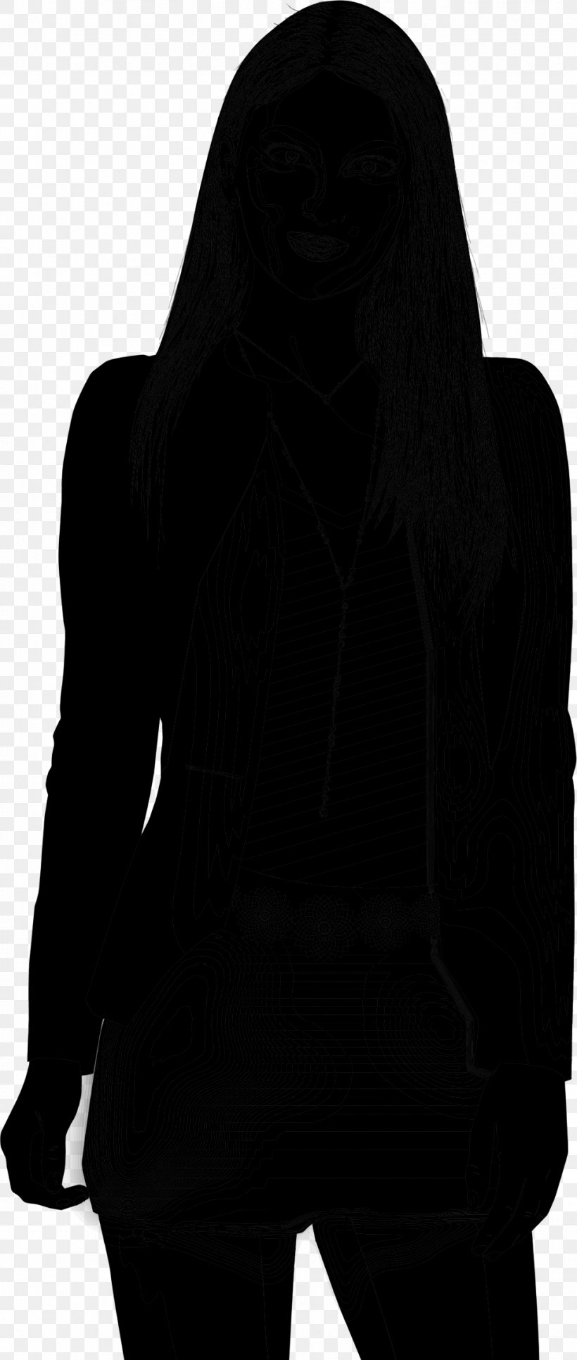 Sweatshirt Shoulder Silhouette Black M, PNG, 976x2299px, Sweatshirt, Black, Black M, Blackandwhite, Hood Download Free