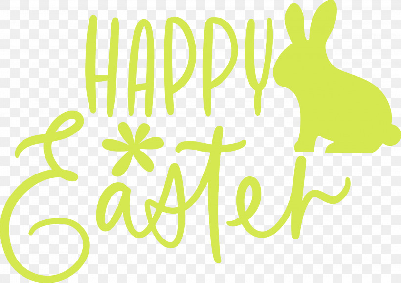 Rabbit Rabbits And Hares Font Logo, PNG, 3000x2121px, Easter Day, Easter Sunday, Happy Easter, Logo, Paint Download Free